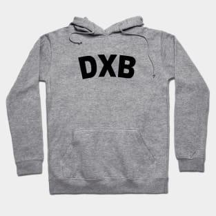 DXB Black Bold Hoodie